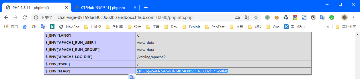 phpinfo | CTFHub
